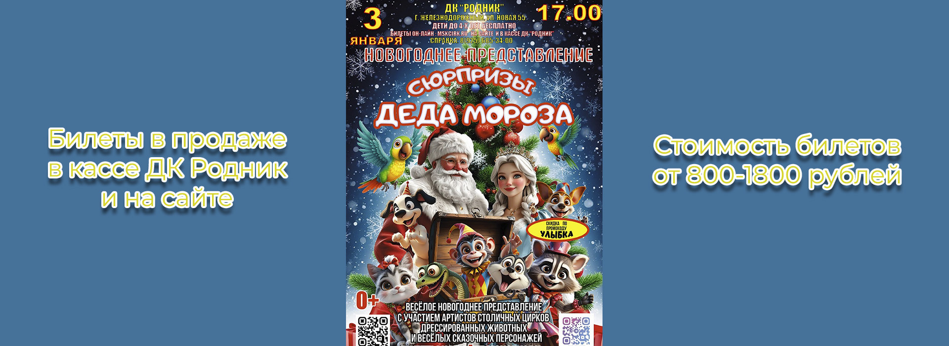 Новогоднее шоу "Сюрпризы Деда Мороза"